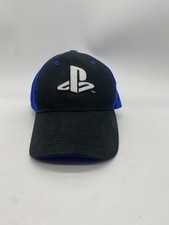 Sony Playstation Snap Back Hat Cap Black Blue Video Games Logo Casual CultureFly
