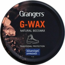 x2 Grangers G Wax 80g wasserfestes Leder Bienenwachs Schuh Stiefel Politur Dubbin Proofer