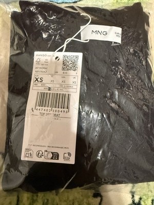 Mango Xs Black Women s Shirt 