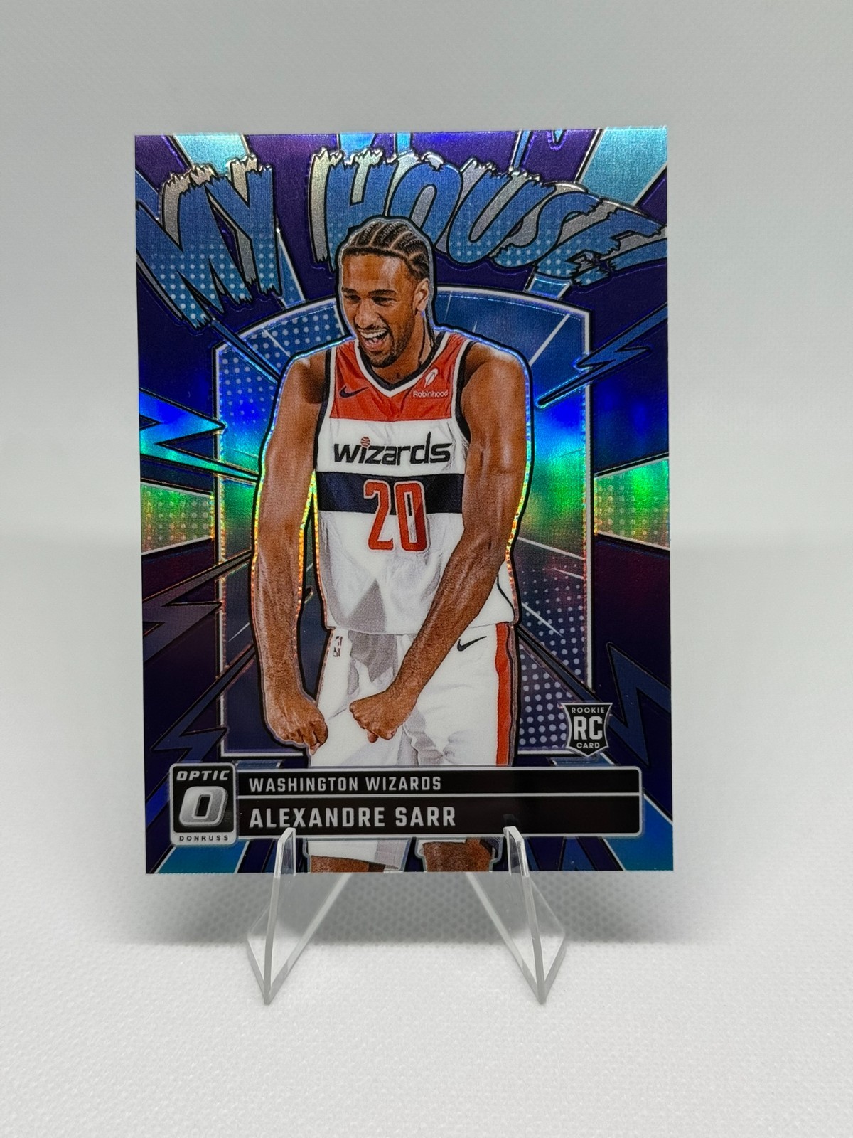 2024-25 Panini Donruss Optic Alexandre Sarr RC My House Purple Prizm Wizards 🔥