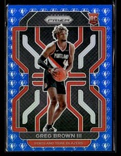 2021-22 Panini Prizm #291 Greg Brown III NBA 75th Anniversary Rookie card