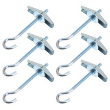 6 PCS Plasterboard Ceiling Fixings Hooks for Hanging Heavy Duty Frame