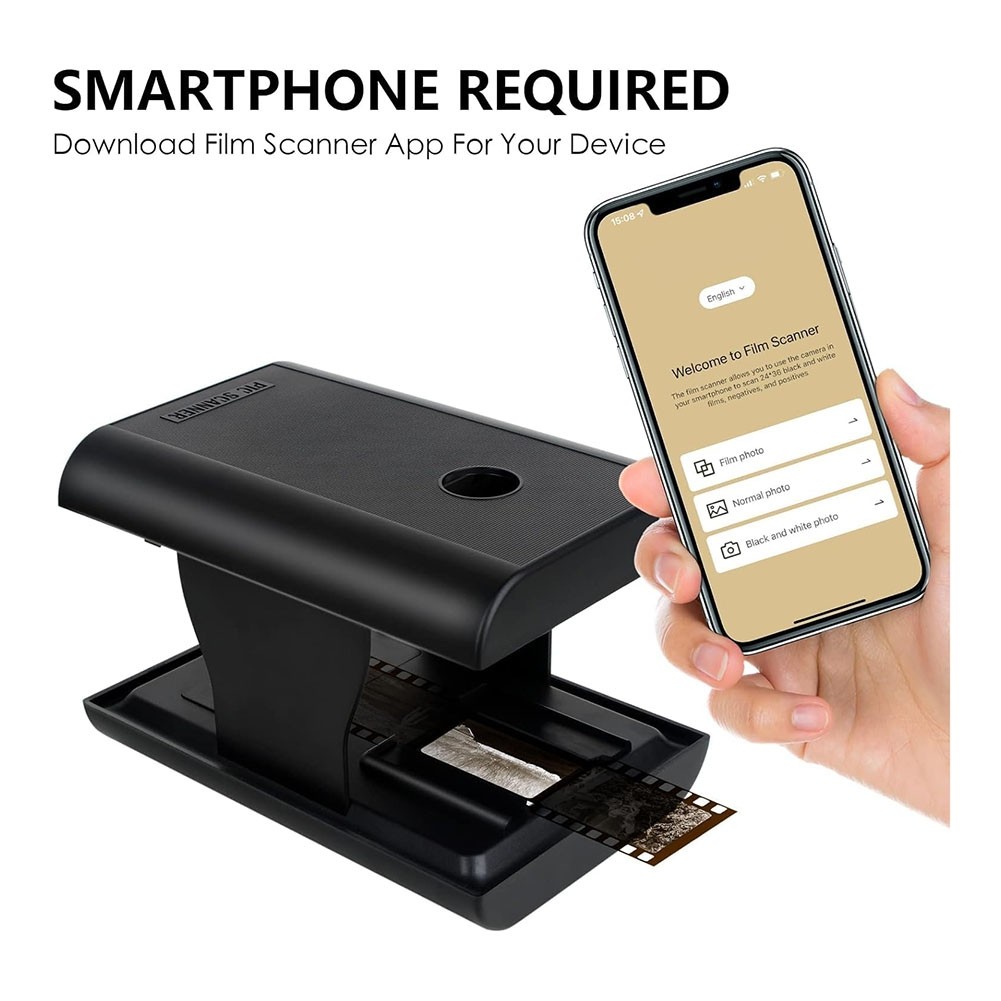 Mobile Film and Slide Scanner, 35mm Slide and Negative Scanner