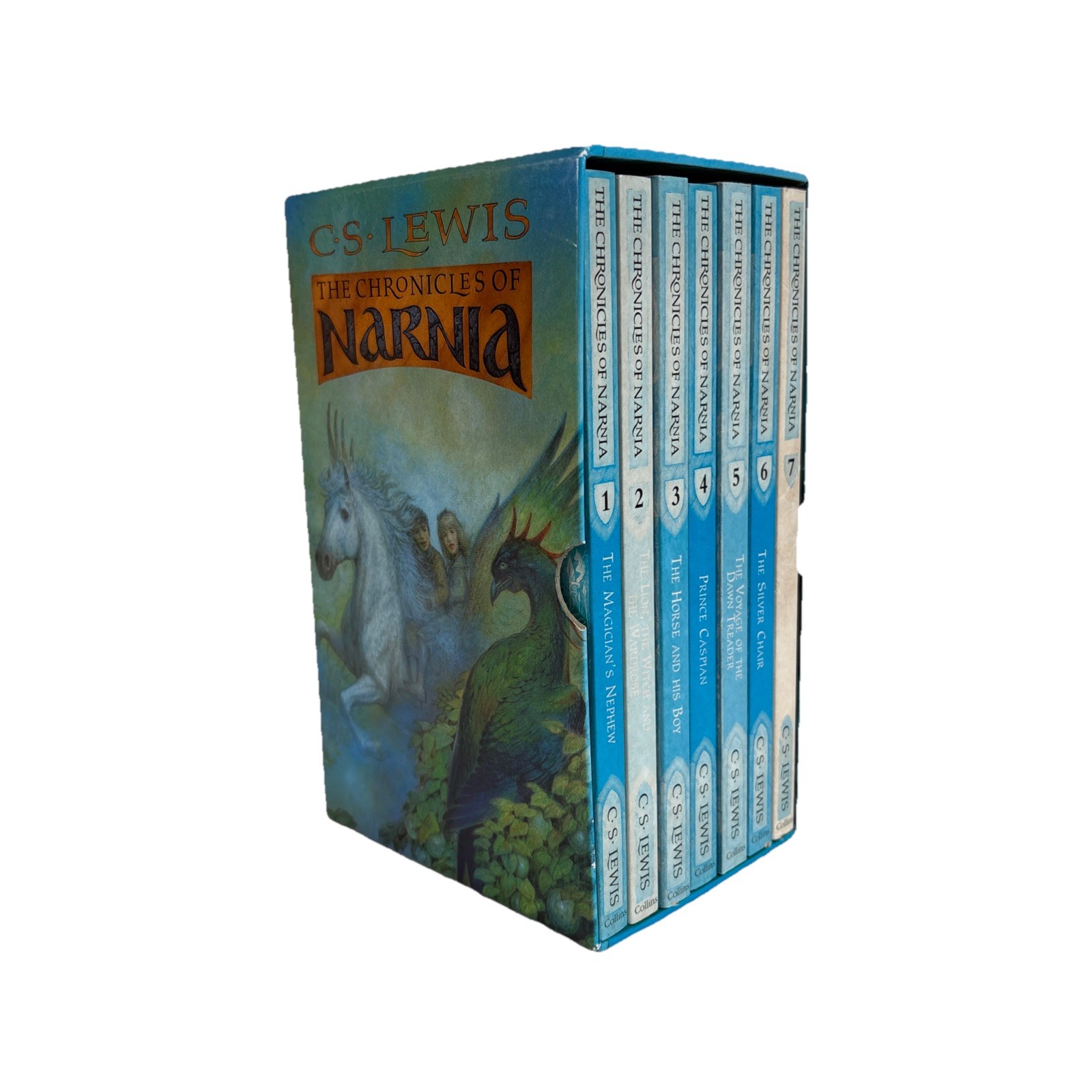 C S Lewis The Chronicles of Narnia Complete 7 PB Books in Box Set  Vintage 1980