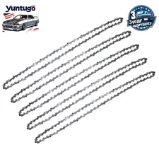 5x 20"Chainsaw Saw 3/8"LP Chain Blade .050 Gauge 72DL Link For Stihl Husqvarna