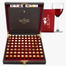Wine Aroma Kit, Tasting & Smelling Set For Both White & Red Wines, 80... 