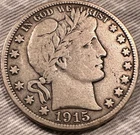 1915 Barber Half Dollar S Mint Mark Silver San Francisco Coin