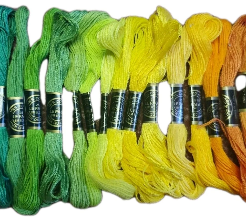 LOT Of 31 Hand Embroidery Floss & Thread LE PAON Cotton - Image 4 of 4