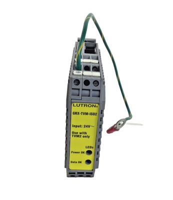 Lutron GRX-TVM-ISO2 Grafik Eye Ten-Volt TVMISO2 Control Module, Din Mount, 24V
