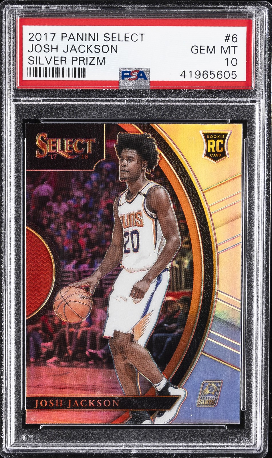 2017 PANINI SELECT SILVER PRIZM #6 JOSH JACKSON PSA 10