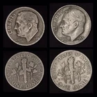 (1946 & 1953-D) ROOSEVELT DIME (10c) TEN CENTS CIRCULATED 90% SILVER