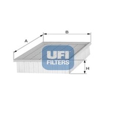 UFI Luftfilter Filtereinsatz für Opel Kadett E CC 2.0 GSi 16V Daewoo Nexia