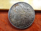 1889 United States Morgan Silver Dollar $1 (Toned) - No Reserve - Free S&H USA