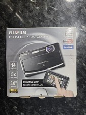 Fujifilm FinePix Z90 14.0MP Digital Camera Black Tested Charger, Battery, SD Box
