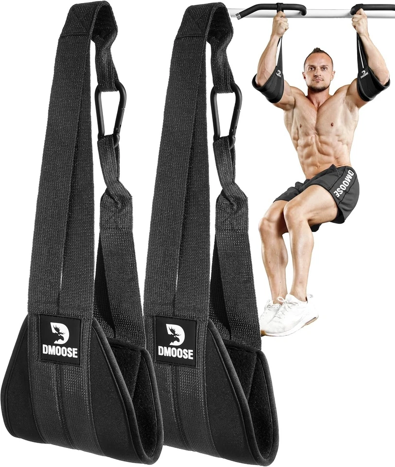 Durable Hanging Ab Straps with Steel Carabiners - Ideal for Home & Gym Workouts - Image 3 of 4