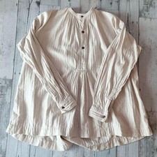 Used Kapital Cotton Linen Herringbone Fisherman'S Shirt Size 0