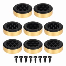 8 Pcs Speaker Isolation Feet,59mmx19mm Plastic Foam Shock Absorption Gold