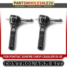 2x Extremo de barra de amarre de dirección lateral exterior delantera para Pontiac Sunfire Chevrolet Cavalier