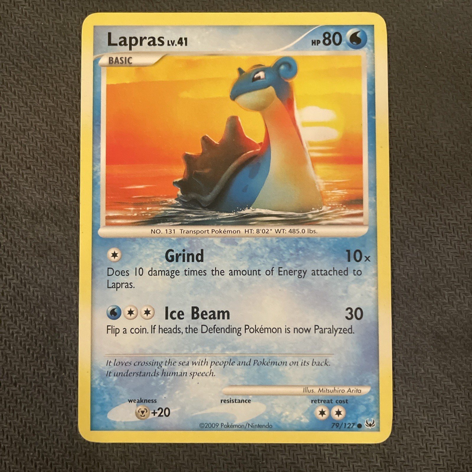 Lapras 79/127 Pokemon Platinum Common 2009 LP