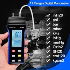 Digital Dual-Port Manometer: Accurate Air/Gas Pressure Gauge for HVAC Systems