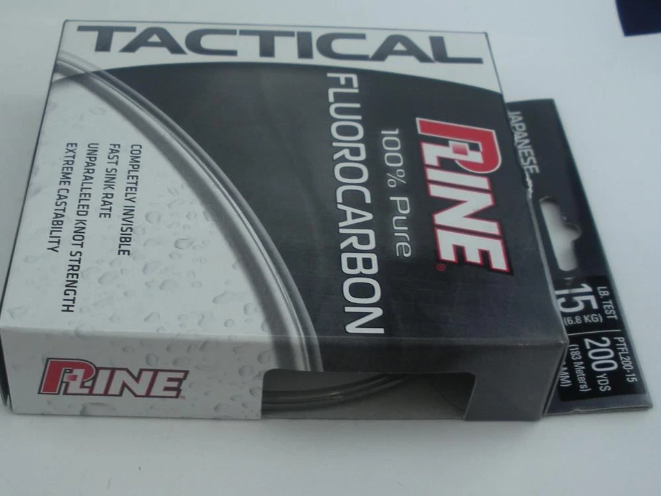 PLine PTFL200-15 Filo Fluorocarbonico Tattico 15LB Test 200 Yds Trasparente - Immagine 2 di 3
