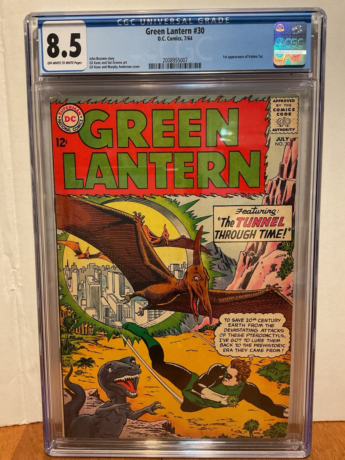 GREEN LANTERN #30 (DC Comics 7/64) CGC 8.5 VF+ Off-White To White Pages 1964