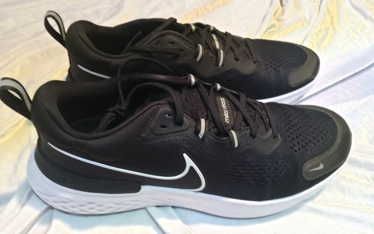 nike react miler black womens