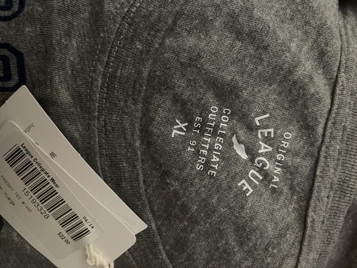 Georgetown University Collegiate Outfitters Tee Xl Grey Blue Nwt - Picture 5 of 5