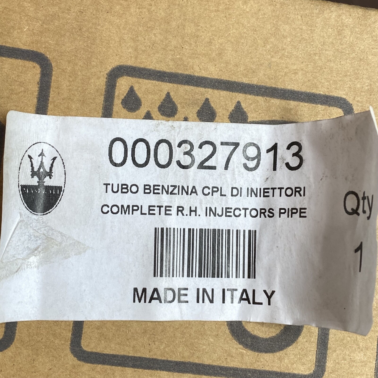 MASERATI GHIBLI LEVANTE QUATTROPORTE FUEL PIPE RIGHT 2014 2015 16 17 18 2019 OEM
