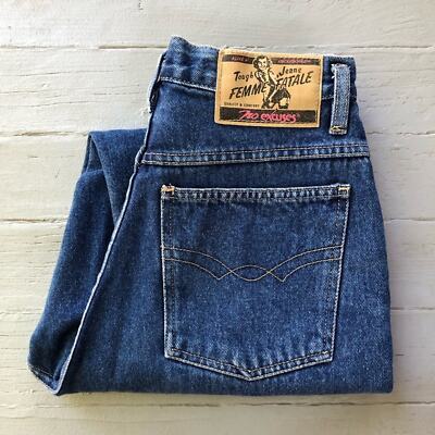 Vintage No Excuses Mom Jeans Size XS Femme Fatale High Rise Straight Western