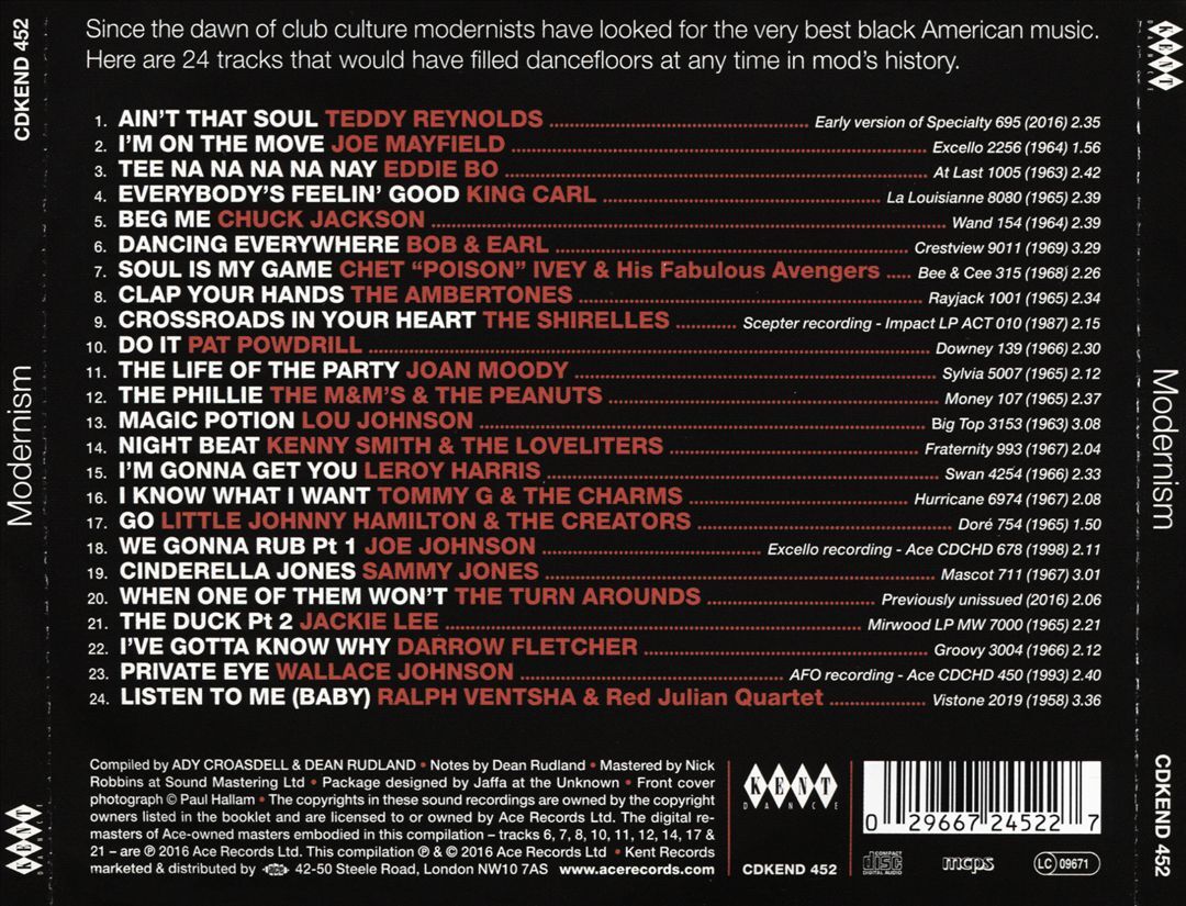 VARIOUS ARTISTS MODERNISM NEW CD