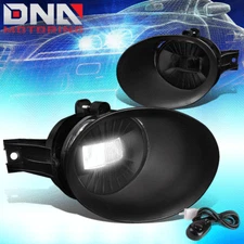 FOR 2002-2009 DODGE RAM TRUCK SMOKED LENS LED FOG LIGHT/LAMPS+BEZEL COVER+SWITCH