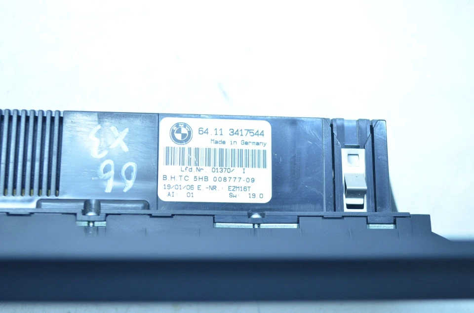 04-10 BMW E83 X3 CONSOLA CENTRAL DELANTERA AIRE ACONDICIONADO CALEFACCIÓN CLIMATIZACIÓN INTERRUPTOR OEM Foto 3 de 4