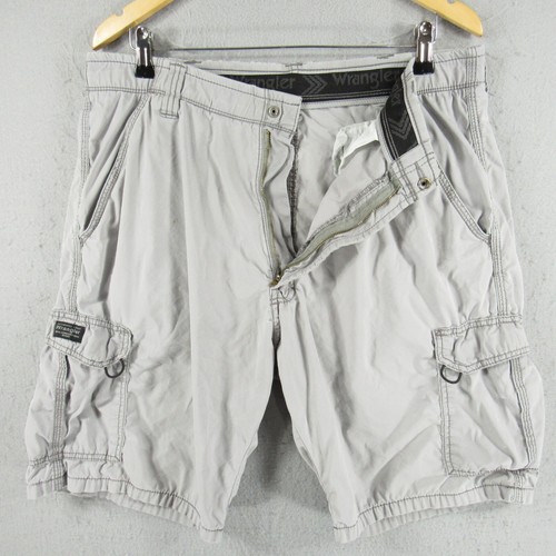 Wrangler Shorts Mens 36 Gray 10 