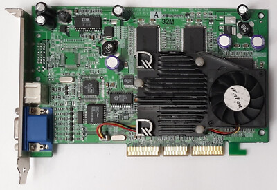 Leadtek WinFast Titanium AGP Graphics Card (LR2842, GeForce2 Ti, 32MB, Retro, 2001)