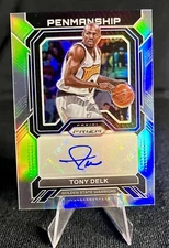 2022 prizm silver penmanship Tony delk Auto pnm-tde