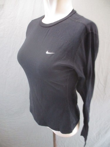 NIKE DRI-FIT Größe L (10-12) Mädchen schwarz Rundhalsausschnitt Langarm sportliches Oberteil 463 - Bild 3 von 10