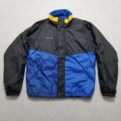 Columbia Jacket Mens Small Blue Full Zip Pockets