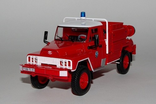 Miniature Camion De Pompiers Hotchkiss PL70 4x4 VIRP 500 - Eligor 1/43 - Rouge