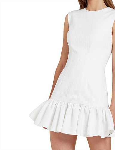 Hem Sleeveless Mini Dress Size 