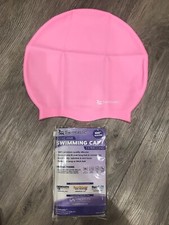 Swimtastic Long Hair Swim Cap Pink Durable and Arodynamic Specially Designed