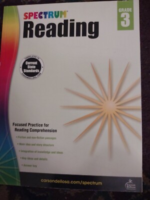Spectrum Ser.: Spectrum Reading, Grade 3 by Spectrum (2015, Trade Paperback,...