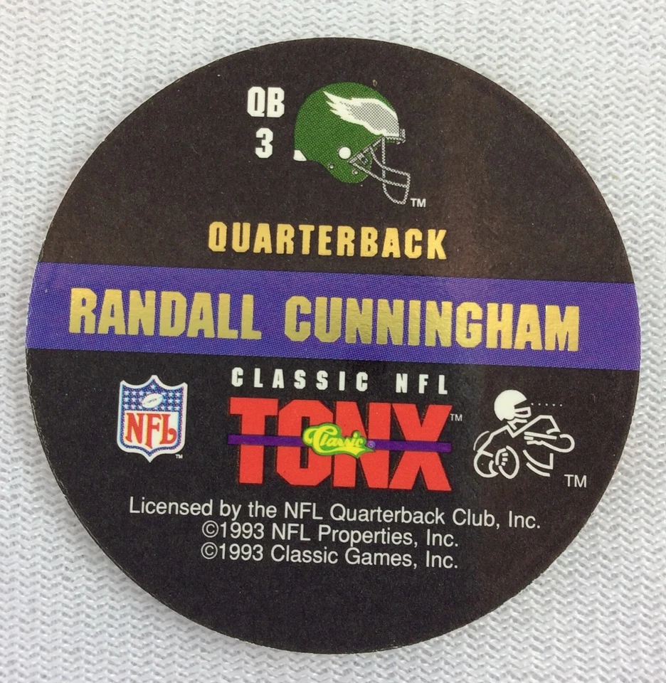 NFL 1993 Classic Tonx QB - Randall Cunningham, Philadelphia Eagles - Image 2 of 2