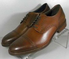 209040X SP50 MERRITT CAP TOE MEN'S SHOES 9 M BROWN LEATHER JOHNSTON MURPHY