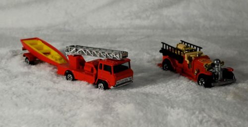 Vintage 1980 HOT WHEELS 1/64 Diecast Red Old Number 5 Fire Truck fire boat - Picture 1 of 3