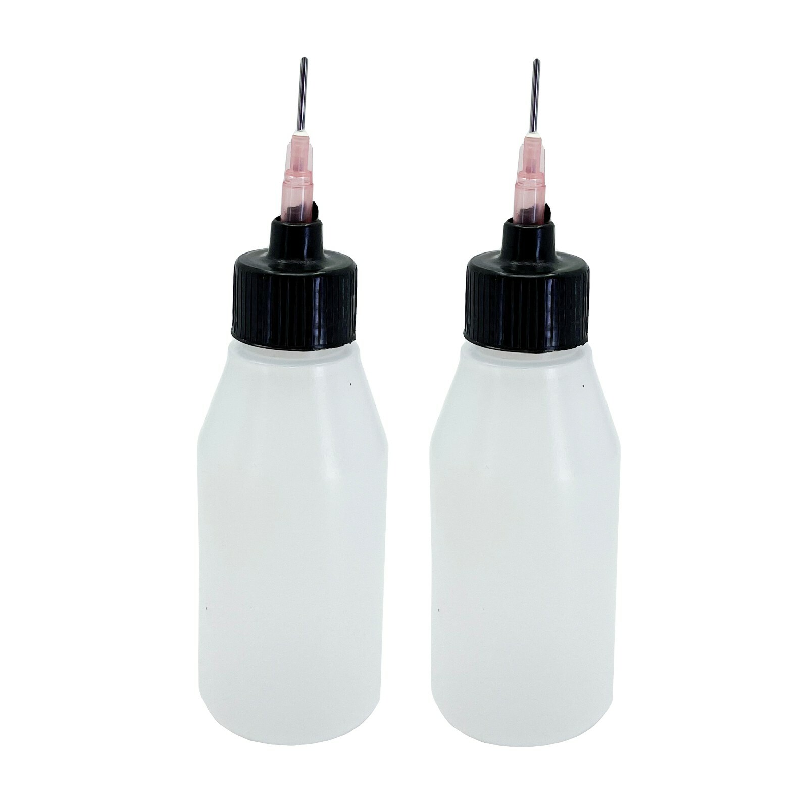 2 PC Fluxit Dispenser Bottle Needle Tip For Applying Flux 2oz Capacity Plastic