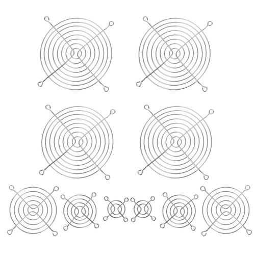 10 Pcs Grille Du Ventilateur De Refroidissement Pour Radiateur Bureau - Photo 9/12