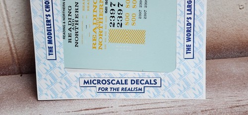 Reading & Northern RR Diesel Locomotives 1992 HO Scale Microscale Decal MC-4185 - Picture 3 of 3