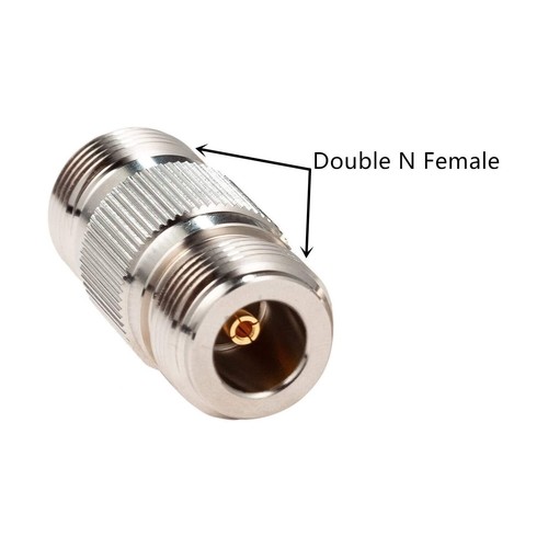 N-Type Female Jack to N Female Jack RF Adapter Barrel Connector - Picture 2 of 6