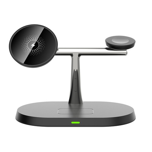 3IN1 15W Magnetic Wireless Charger Dock Stand For iWatch 8 7 Air Pods iPhone 14 - Picture 13 of 14